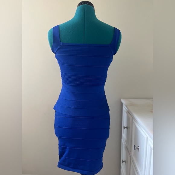 Wow Couture Bodycon Dress (Blue, Medium) - Picture 3 of 3